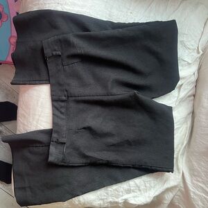 Classic Black Straight Leg Women's Pants